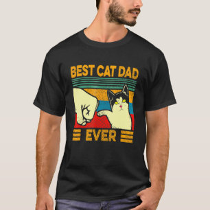 T-shirt Meilleur Papa Chat du Monde Vintage Hommes Bump Aj