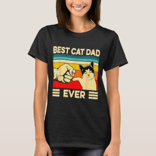 T-shirt Meilleur Papa Chat Mignon Cadeau Amoureux de Chat