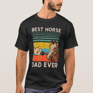 T-shirt Meilleur papa cheval de tous les temps Vintage Joy