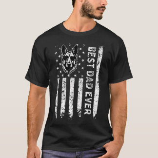 T-shirt Meilleur Papa Chien Berger Allemand Fête des Pères
