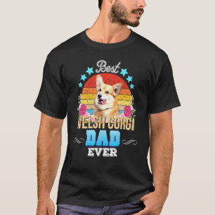 T-shirt Meilleur Papa Chien de Tous les Temps Welsh Corgi 