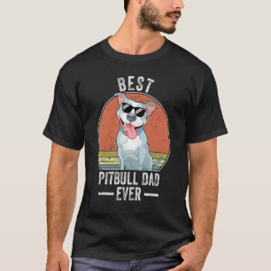 T-shirt Meilleur Papa Chien Pitbull Costume Ever Propriéta