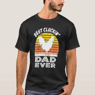 T-shirt Meilleur Papa Cluckin' Ever Garçon Ferme Animal Po
