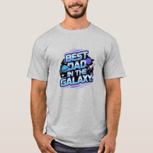 Meilleur papa dans la Galaxy Cool Fête des pères c