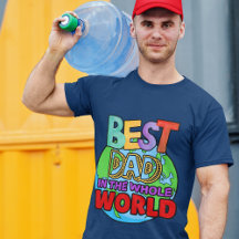 Meilleur Papa Dans Le Monde Entier Multicolor Eart