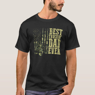 T-shirt Meilleur papa de camionnage jamais pour un camionn