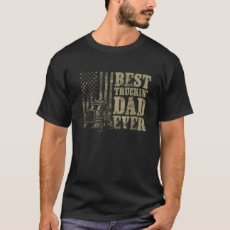 T-shirt Meilleur papa de camionnage jamais pour un camionn