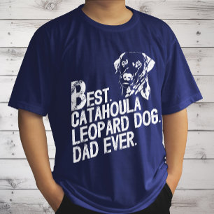 T-shirt Meilleur papa de Catahoula Leopard, propriétaire d