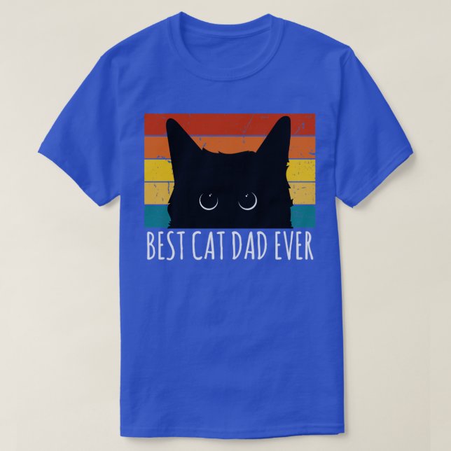 T-shirt Meilleur papa de chat jamais32 (Design devant)