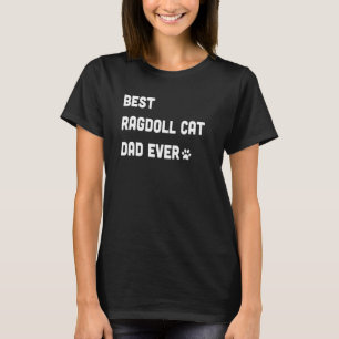 T-shirt Meilleur papa de chat Ragdoll pour hommes