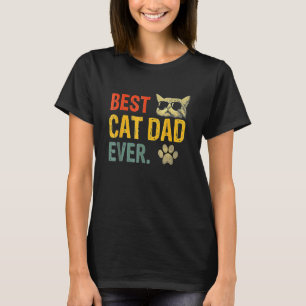 T-shirt Meilleur Papa de Chat Vintage
