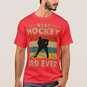 T-shirt Meilleur papa de hockey jamais Vintage Fête des pè