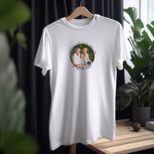 T-shirt Meilleur Papa de l'année voté par photo ronde