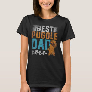 T-shirt Meilleur Papa de Puggle de tous les temps pour la
