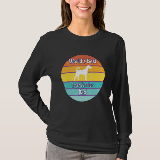 T-shirt Meilleur Papa de Terrier Irlandais du Monde