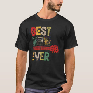 T-shirt Meilleur Papa De Tous Les Temps Accords De Guitare