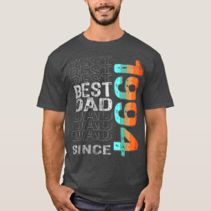 T-shirt Meilleur papa depuis 1994 pour le meilleur papa du