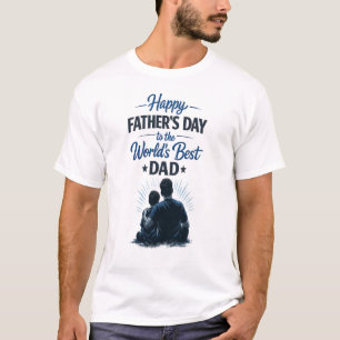 T-shirt Meilleur Papa du Monde Bonne Fête des Pères Desi