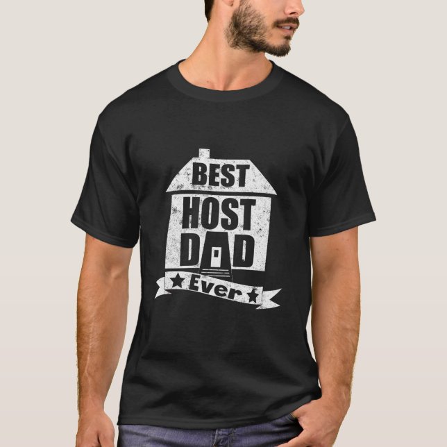 T-shirt Meilleur papa hôte jamais Vintage (Devant)