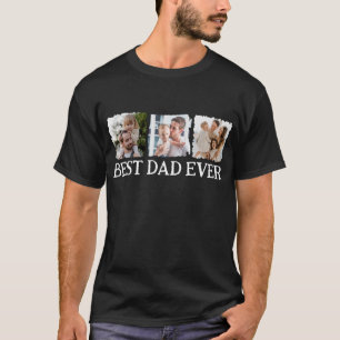 T-shirt Meilleur papa jamais, Chambre pour 3 Photos Stylis