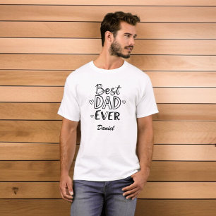 T-shirt Meilleur papa jamais   Fête des pères Doodle Scrip