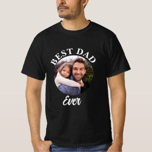 T-shirt Meilleur papa jamais Modèle photo personnalisé