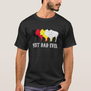 T-shirt Meilleur papa Jamais Native American Indian Tribe
