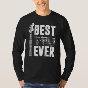 T-shirt Meilleur papa Jamais Papa Chord Guitariste Père Gu