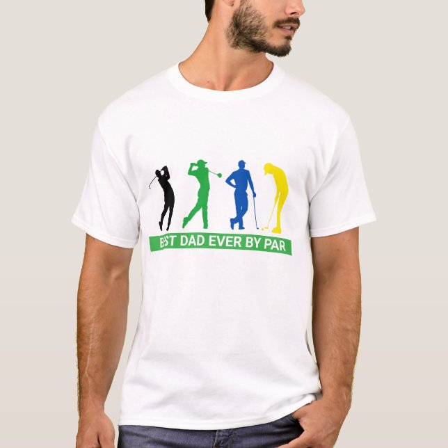 T-shirt meilleur papa jamais par pair avec des couleurs dr (Devant)