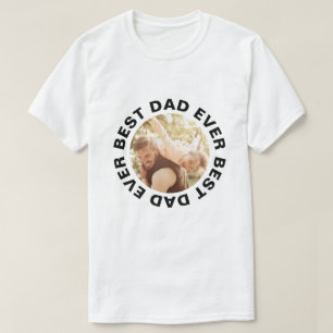 T-shirt Meilleur papa jamais photo Fête des pères personna