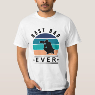 T-shirt Meilleur papa jamais photographe