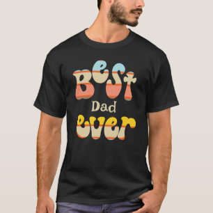 T-shirt Meilleur papa jamais rétro