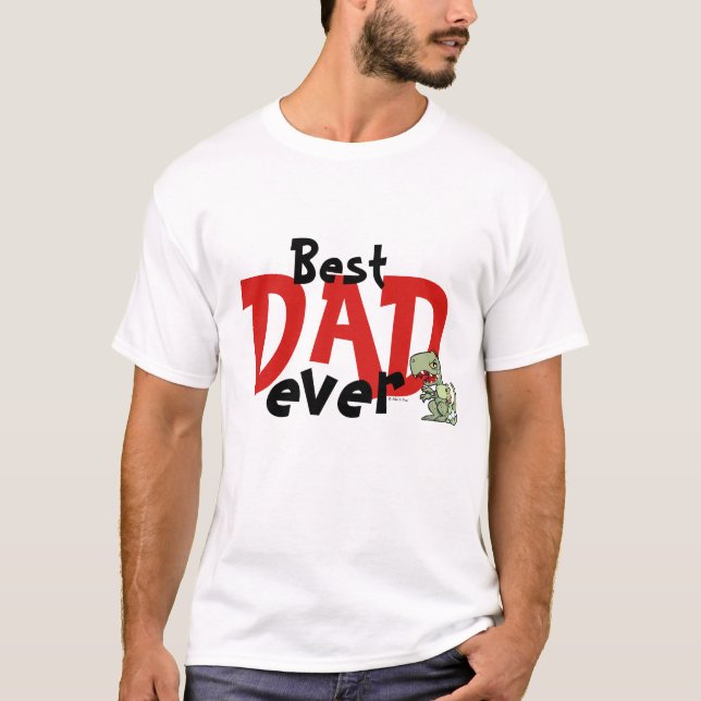 T-shirt Meilleur papa Jamais Rouge Texte Noir Bébé Garçon  (Devant)