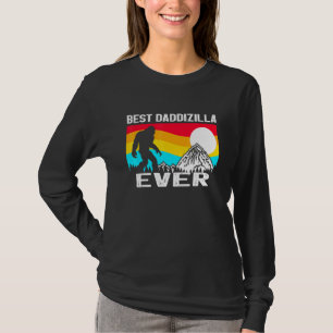 T-shirt Meilleur Papa Jamais Vintage Dadzilla Père Du Mons