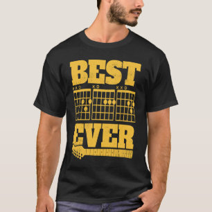 T-shirt Meilleur Papa Joueur de Guitare Père Guitariste Fê