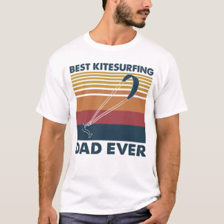 T-shirt Meilleur papa Kitesurf jamais