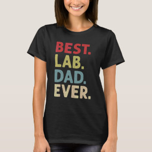 T-shirt Meilleur Papa Lab Ever Pour Hommes Chien Labrador
