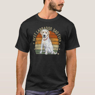 T-shirt Meilleur papa Labrador de tous les temps Retro Lab