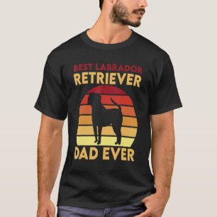T-shirt Meilleur papa Labrador Retriever de tous les temps