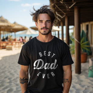 T-shirt Meilleur Papa Minimaliste Élégant