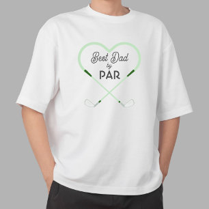 T-shirt Meilleur Papa par Amour en forme de Thème de Golf