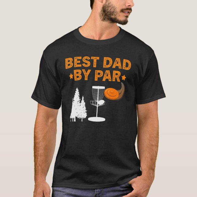 T-shirt Meilleur Papa Par Disque Golf (Devant)