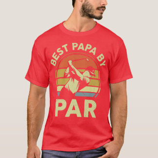 T-shirt Meilleur Papa Par Par Golf Lover Cadeaux Drôle Pèr
