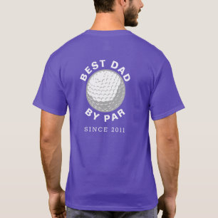 T-shirt Meilleur Papa Par Par Golfing Papa Anniversaire An