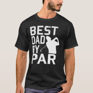 T-shirt Meilleur Papa Par Par Par Vintage Pro Golfer Fête 