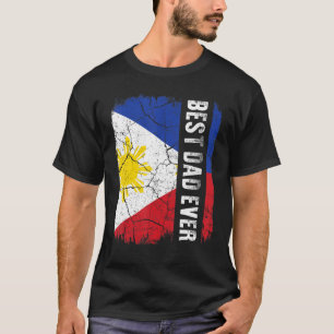 T-shirt Meilleur papa philippin jamais Philippines Drapeau