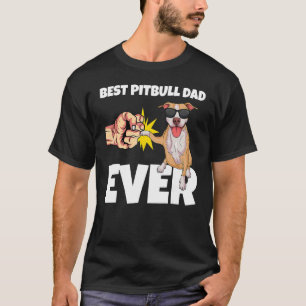 T-shirt Meilleur Papa Pitbull Chien Propriétaire Pitbull