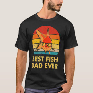 T-shirt Meilleur Papa Poisson Ever Goldfish Pour Poisson