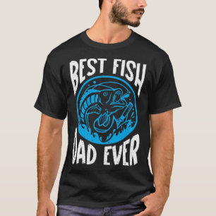 T-shirt Meilleur Papa Poisson Jamais Aquariophile Aquarium