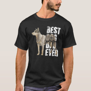 T-shirt Meilleur papa pour chien Australian Cattle Dog